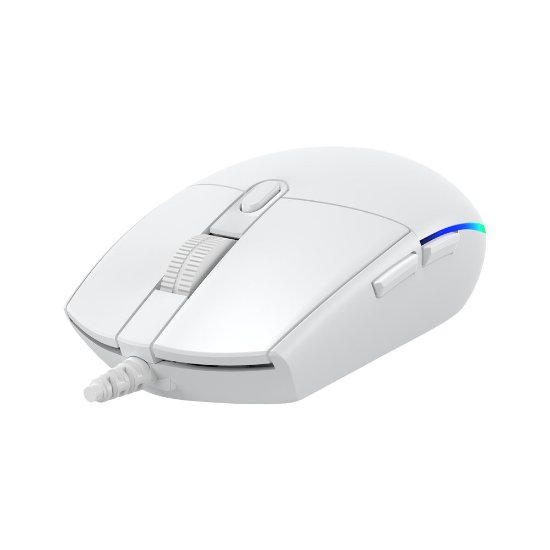 Miš BARACUDA BGM-112 Crab, RGB, optički, 3200dpi, bijeli