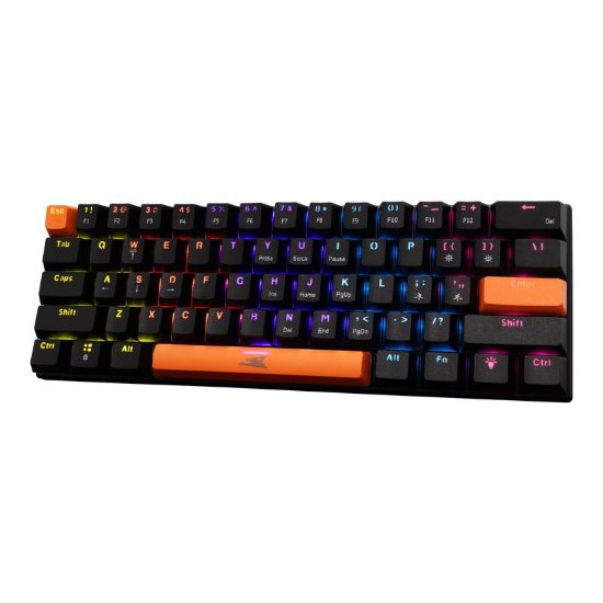 Tipkovnica BARACUDA BGK-03121 Dolphin, RGB, plavi switch, mehanička, US layout, USB, crna