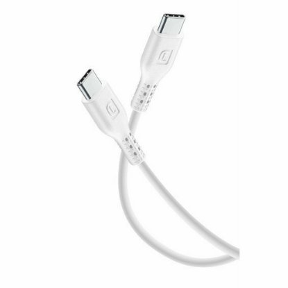 Kabel CELLULARLINE, USB-C na USB-C, 2m, bijeli