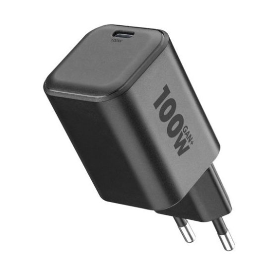 Kućni punjač CELLULARLINE, GAN+, 100W, crni