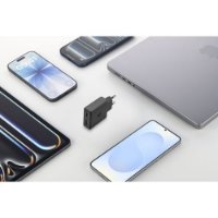 Kućni punjač CELLULARLINE, GAN+, 65W, Slim, crni