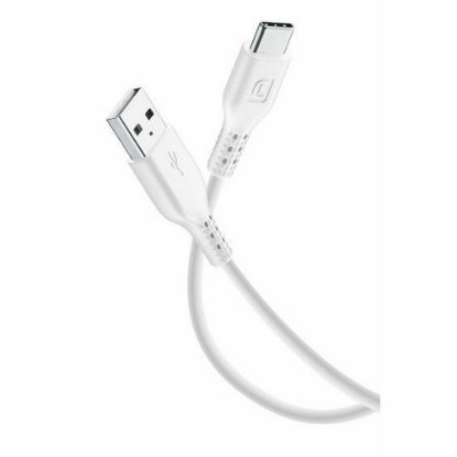 Kabel CELLULARLINE, USB-A (M) na USB-C (M), 0.6m, bijeli
