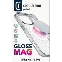 Futrola CELLULARLINE, Gloss Mag, za iPhone 16 Pro, prozirna