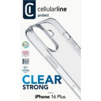 Futrola CELLULARLINE, Clear Strong, za iPhone 16 Plus, prozirna