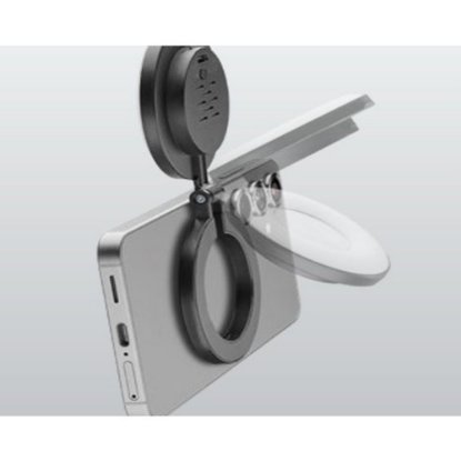 Svjetlosni prsten CELLULARLINE, Selfie Ring, Magnetic Light, crni