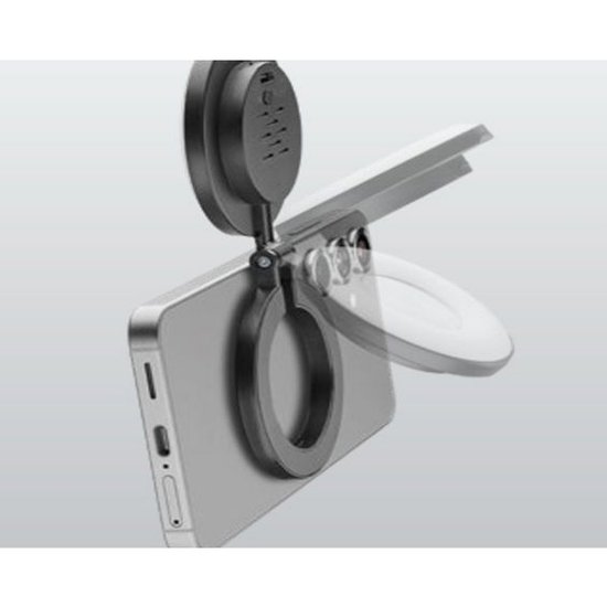 Svjetlosni prsten CELLULARLINE, Selfie Ring, Magnetic Light, crni
