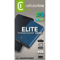 Mobilni USB punjač CELLULARLINE, Elite, 10000mAh, plavi