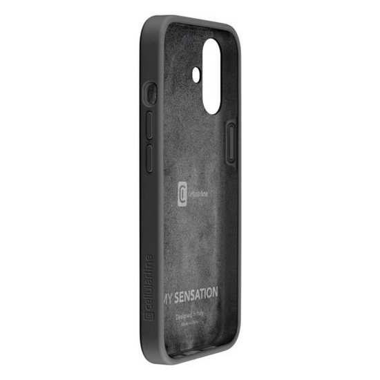 Futrola CELLULARLINE, Sensation, za iPhone 16, crna