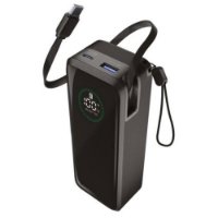 Mobilni USB punjač CELLULARLINE Power Bank Roller, 65W, 20.000 mAh, crni