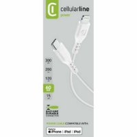 Kabel CELLULARLINE, USB-C (M) na Lightning (M), MFI, 0.6m, bijeli