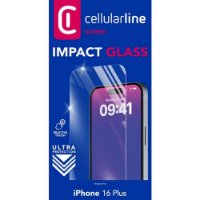 Zaštitno staklo CELLULARLINE, za iPhone 16 Plus