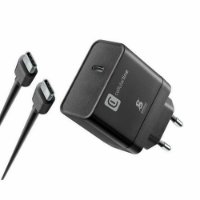 Kućni punjač CELLULARLINE, za Samsung, 45W, USB-C, Super Fast 2.0, crni + kabel USB-C 1m