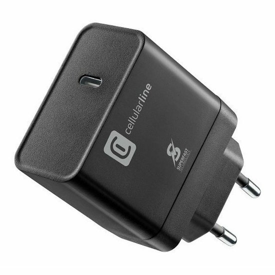 Kućni punjač CELLULARLINE, za Samsung, 45W, USB-C, Super Fast 2.0, crni