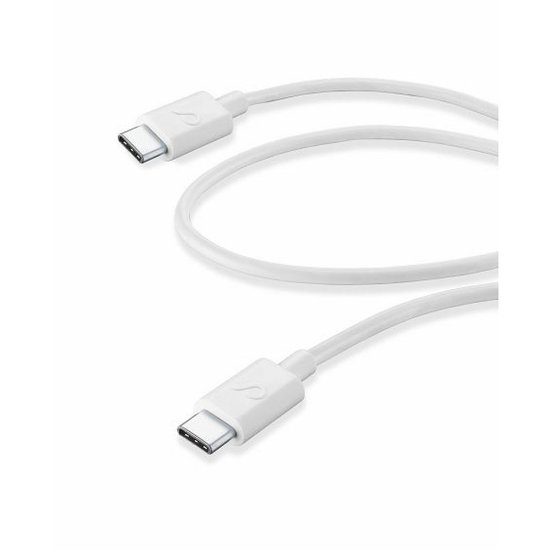 Kabel CELLULARLINE, USB-C (M) na USB-C (M), 0.6m, bijeli