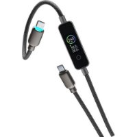 Kabel CELLULARLINE, GAN+, 240W, PowerView IQ, USB-C na USB- C, 120 cm, crni