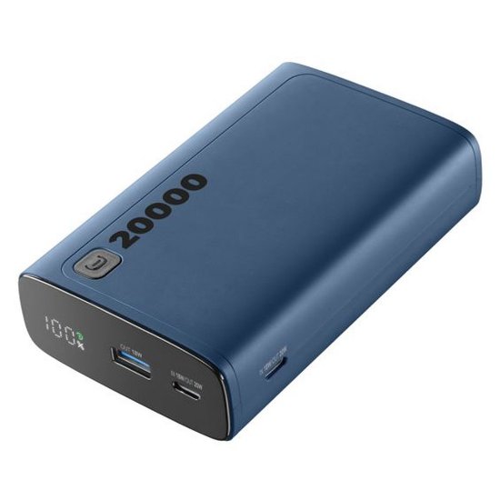 Mobilni USB punjač CELLULARLINE, Elite, 20000mAh, plavi