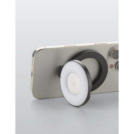 Svjetlosni prsten CELLULARLINE, Selfie Ring, Magnetic Light, crni