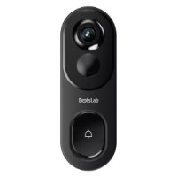 Pametno bežično zvono BOTSLAB R810, 2K, WiFi, baterijsko, crno