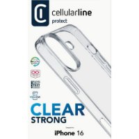 Futrola CELLULARLINE, Clear Strong, za iPhone 16, prozirna