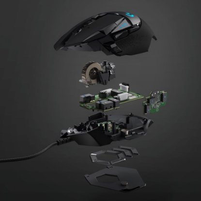 Miš LOGITECH Gaming G502 Hero RGB, optički, 25600dpi, crni, USB