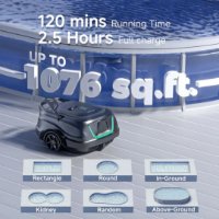 Robotski usisavač za bazene WYBOT A1, crni
