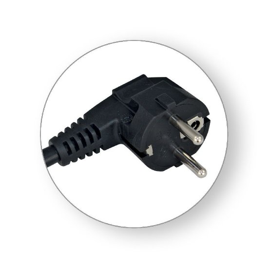 Naponski kabel COMMEL H05VV-F 3G2,5, 3m, crni