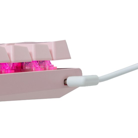 Tipkovnica WHITE SHARK GK-002222V2 Wakizashi-2, RGB, plavi switch, HR, roza