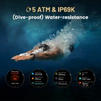 Pametni sat KOSPET Tank T3, 1,43", crni