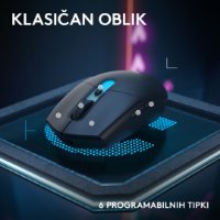 Miš LOGITECH G305 X SUPERLIGHT, Gaming, optički, 44000dpi, USB, crni