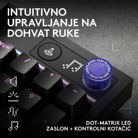 Tipkovnica LOGITECH G316 X 98, taktilni, crna
