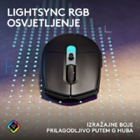 Miš LOGITECH G305 X SUPERLIGHT, Gaming, optički, 44000dpi, USB, crni