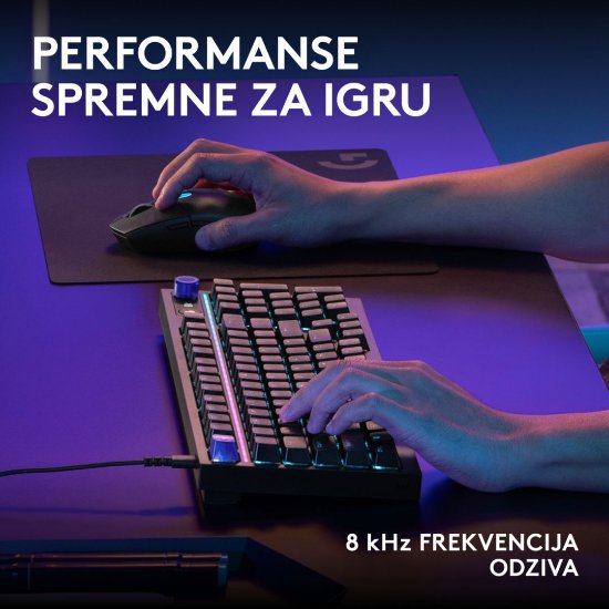 Tipkovnica LOGITECH G316 X 98, taktilni, crna