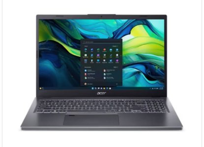 Laptop ACER Aspire 15 NX.JKVEX.00H / Core i9 13900H, 16GB, 1TB SSD, nVidia GTX 1650, 15.6" FHD IPS, bez OS, sivi