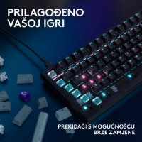 Tipkovnica LOGITECH G316 X 98, taktilni, crna