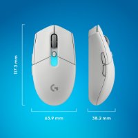 Miš LOGITECH G305 X SUPERLIGHT, Gaming, optički, 44000dpi, USB, bijeli