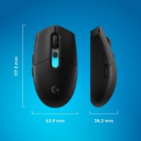 Miš LOGITECH G305 X SUPERLIGHT, Gaming, optički, 44000dpi, USB, crni