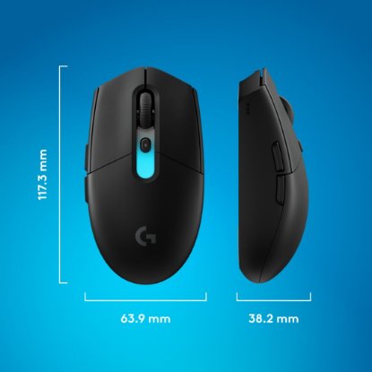 Miš LOGITECH G305 X SUPERLIGHT, Gaming, optički, 44000dpi, USB, crni