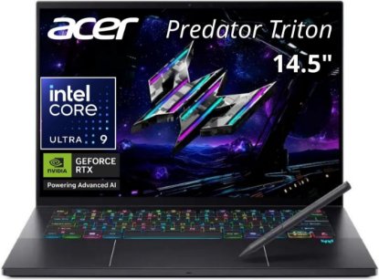 Laptop ACER Predator Triton14 AI NH.U0GEX.001 / Core Ultra 9 288V, 32GB, 2TB SSD, nVidia GeForce RTX 5070, 14.5" 2,8K 120Hz OLED, Windows 11, crni