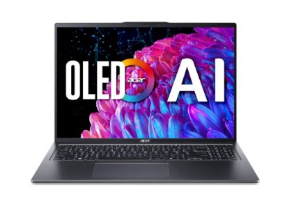 Laptop ACER Swift Go 16 OLED NX.KWNEX.003 / Core Ultra 5 125U, 16GB, 1TB SSD, Intel Graphics, 16" 3,2K 120Hz OLED, Windows 11, sivi