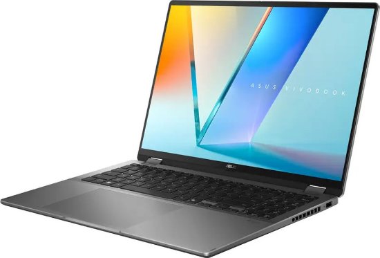 Laptop ASUS Vivobook 16 Flip TP3607SA-RJ003X / Core Ultra 5 226V, 16GB, 512GB SSD, Intel HD Graphics, 16" 2,8K 120Hz OLED, Windows 11 Pro, sivi