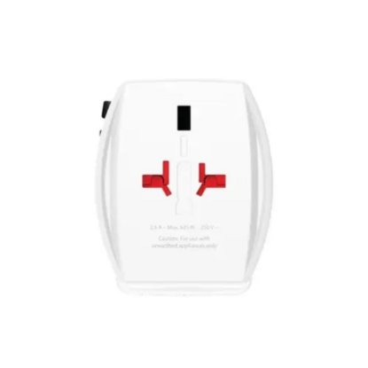 Putni adapter SKROSS, Muv USB, Euro, Aus/Kina, UK, SAD/Japan, USB-A/USB-C, 1.302974, bijeli