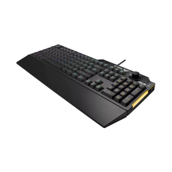 Tipkovnica ASUS TUF Gaming K1, RGB, membranska, UK Layout, USB, crna