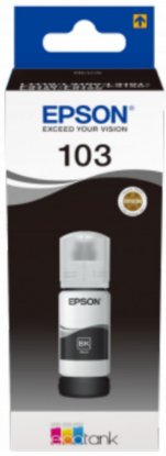 Tinta EPSON 103, C13T00S14A, crna, za L11xx/L12xx/L31xx/L32xx/L51xx/L52xx, 65ml