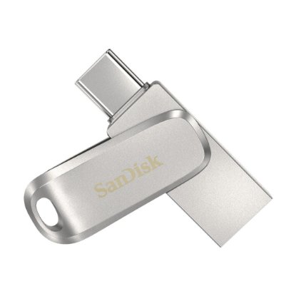 Memorija USB 3.1 FLASH DRIVE, 256 GB, SANDISK Ultra Dual Drive Luxe USB-C, SDDDC4-256G-G46, srebrna