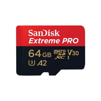 Memorijska kartica SANDISK, microSDXC Extreme Pro, 64GB, SDSQXCU-064G-GN6MA, class 10, V30 UHS-I U3, 200MB/s