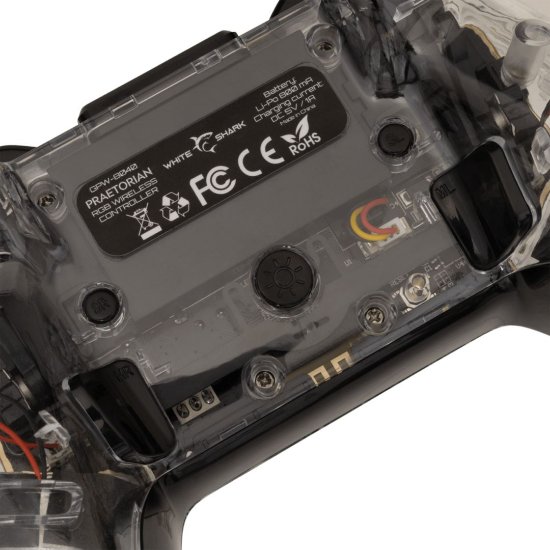 Gamepad WHITE SHARK Praetorian GPW-8040, bežični, PC/PS4, prozirni
