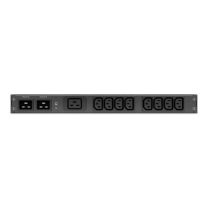 Raspodjelnik napajanja APC AP4423A, 1U rack-montažni, 16A, 230V AC, 3700VA, ulaz C20, izlazi 8x C13+1x C19, crni