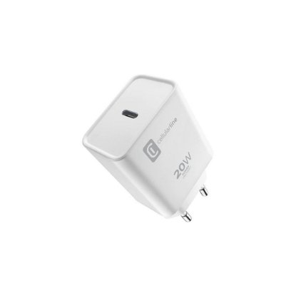 Punjač USB-C CELLULARLINE ACHIPHUSBCPD20WW, 20W, USB-C, bijeli