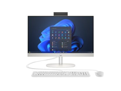 Računalo AiO HP ProOne 240 G10 A55BCET / 23,8" FHD IPS, Core i5 1335U, 16GB, 512GB SSD, Intel HD Graphics, WiFi, tipkovnica, miš, bez OS, bijelo