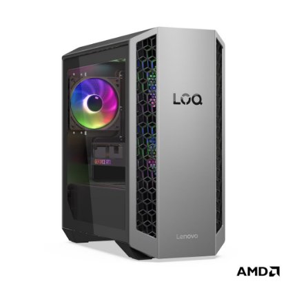 Računalo LENOVO LOQ Tower 91DF007HSC / Ryzen 7 8745HX, 16GB, 512GB SSD, nVidia GeForce RTX 5050, WiFi, bez OS, sivo